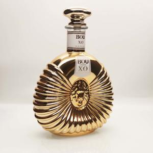 XO Glass Bottle 750ml Vacuum Electroplating Coating Golden