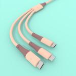One-to-three charging cable suitable for Android type-c Huawei mobile phone fast
