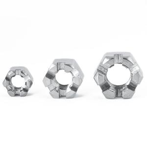 Directly Sells Black M2-M30 Slotted Nut DIN935 Hexagonal Blossom Nut in Various