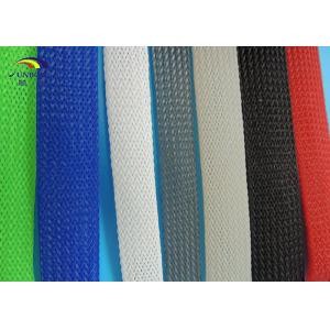 China Monofilament cable protection expandable braided sleeves / pet expandable cable sleeving on sale