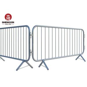 Temporary 1mx2m Crowd Control Barrier Metal Pipe Steel For Event