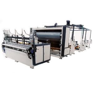 Automatic paper feeding embossing punching rewinding machine