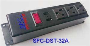3 Socket Power Strip With USB Charger , Multi Function Multiple Power Outlet