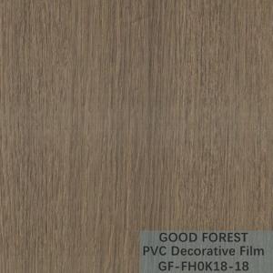Partition PVC Decorative Film 0.25mm - 0.60mm Thickness Dark Grey Color