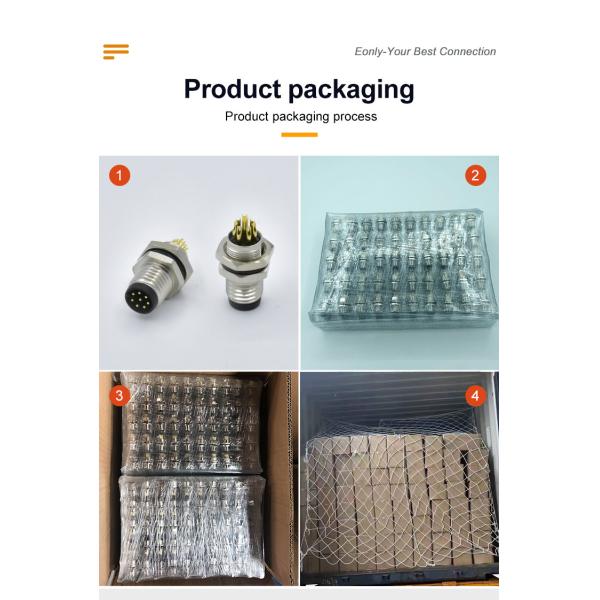 M12 Waterproof Connector 3-17 Pin Male Female IP67 IP68 DIN