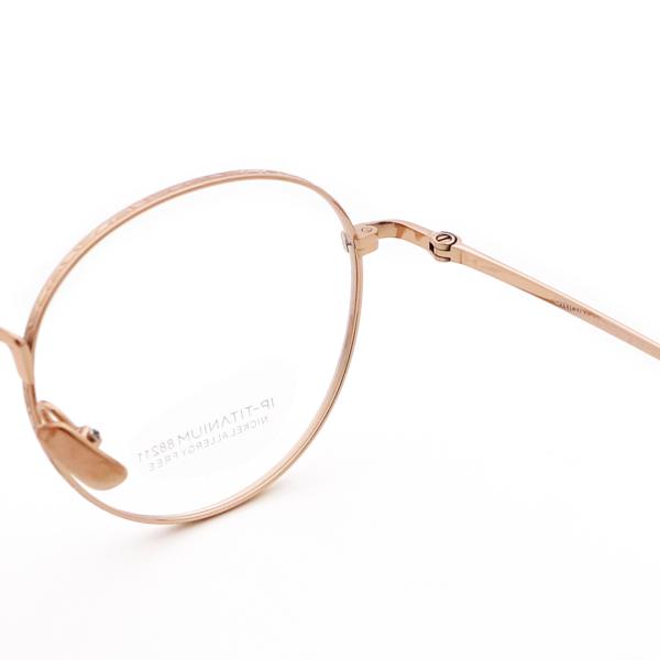 Round Optical Frames Pure Titanium Frame Glasses Elasticity 88211