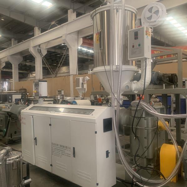 Quality ABB Inverter 400kg/H Plastic Extruder Machine with single screw for sale