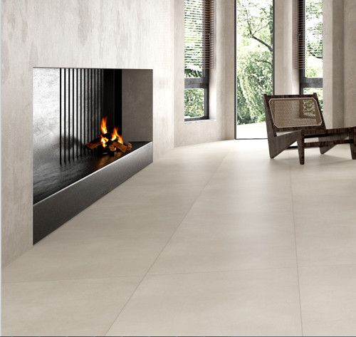 600*1200mm Cement Look Porcelain Tile Matte Rectangular Yellow Ceramic Wall Tile