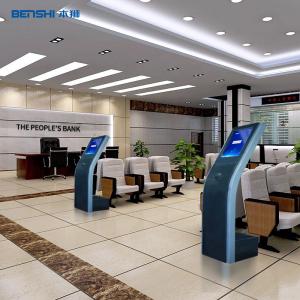 Wireless Queue Management Kiosk Touch Screen Bank Queue Ticket Dispenser