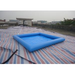 Square PVC blue Inflatable Water Pool / Water Pool For Kids Fun 32cm Depth