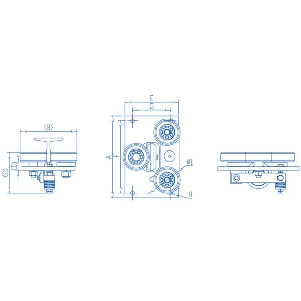 Elevator Backpack Roller Guide Shoes With Material PU Spare Parts Elevator