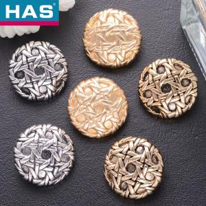 Washable Decorative Shank Buttons 18mm / 23mm Gold Shirt Buttons