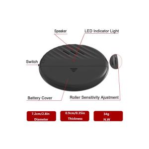 White 130dB Wireless Anti Theft Alarm System Round Ultra Thin