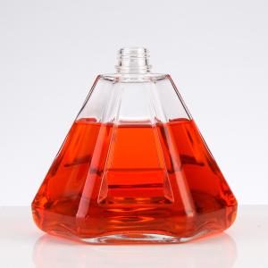 Transparent Gift Vodka Bottle 50ml with Customized Logo Acceptable Cork Sealing