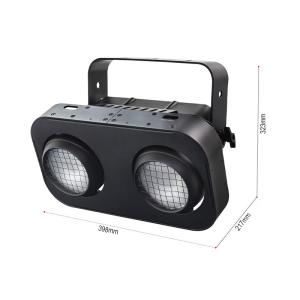 Stage Audience Light 2-eye RGBW 4in1 Led Cob Blinder 200W For Disco Stage Lights