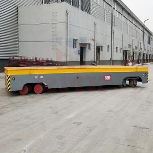 50 Tons Heavy Load Trackless Transfer Trolley Hydraulic Steering