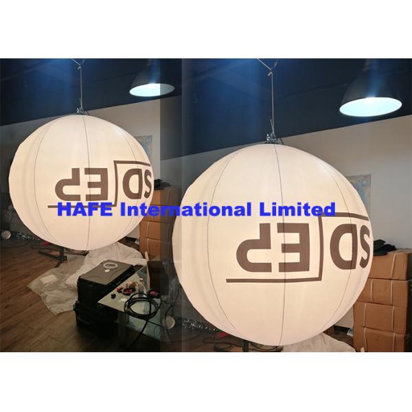 Round Inflatable Lighting Decoration , Inflatable Balloon Light With Branding Logo