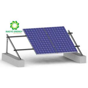 Flat Rooftop PV Panel Mounting Brackets / Solar PV Brackets Quick Installation
