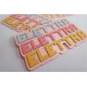PVC TPU Custom Silk Screen Printing Labels With 3 Pantone Colors for sale
