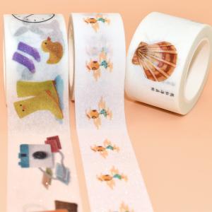 Decoration Masking Washi Tape Custom Printed Glitter Washi Tape