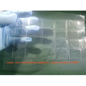 Customized Shape Laser Cut Sapphire Windows , Sapphire Coated Crystal