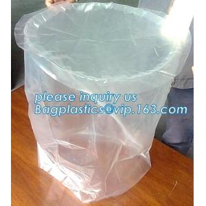 Heavy duty plastic drum liners, Clear Poly Drum Liners, Aluminum Round Bottom
