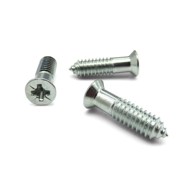Quality High Precision Corrosion Resistant Self-Tapping Efficiency Phillips Countersunk Screws Zinc Plated for sale