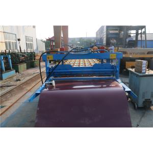Mould Hydraulic Cutting Roof Panel Roll Forming Machine 15M / Min Speed
