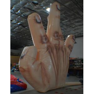 Fire resistant Giant Inflatable Single Hand Decoration with 5 fingers