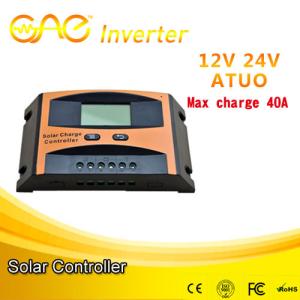 40A Solar Charge Controller with LCD Display intelligent pwm solar charge