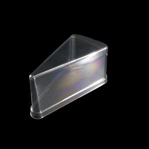 Custom Food Grade PET Cake Box Lid for Triangular Desserts