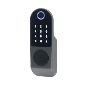 China Smart Deadbolt Door Lock Biometric Fingerprint Tuya Wifi App Touch Screen on sale