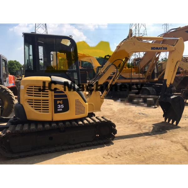 PC35MR Used Komatsu Small Excavator / Komatsu 3.5 Ton Excavator With Blade