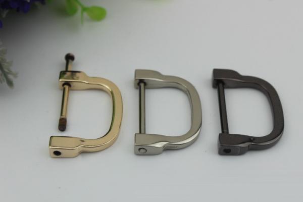 Quality Factory Supply 31mm Zinc Alloy D Ring&Light Gold D Shape Buckles for Handbag for sale