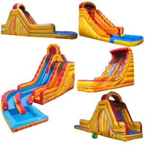Custom Design Accepted Castle Inflatable Water Slide For Adult Commercial