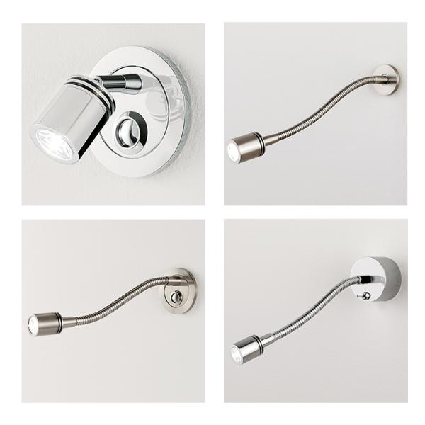 IP40 wall mounted flexible bed reading wall light 3W Indoor LED bedside wall lamp for villa decoration