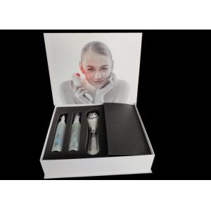 Embossed Silver Logo Cardboard Gift Boxes 30 * 25 * 8cm Spong Foam Insert