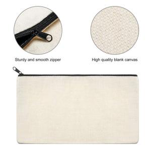 Canvas Stationery Pen Bag Reusable Students Stationery Storage