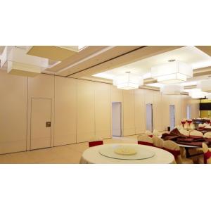 Yellow Movable Partition Walls , Hotel Conference Room Sliding Folding Partition