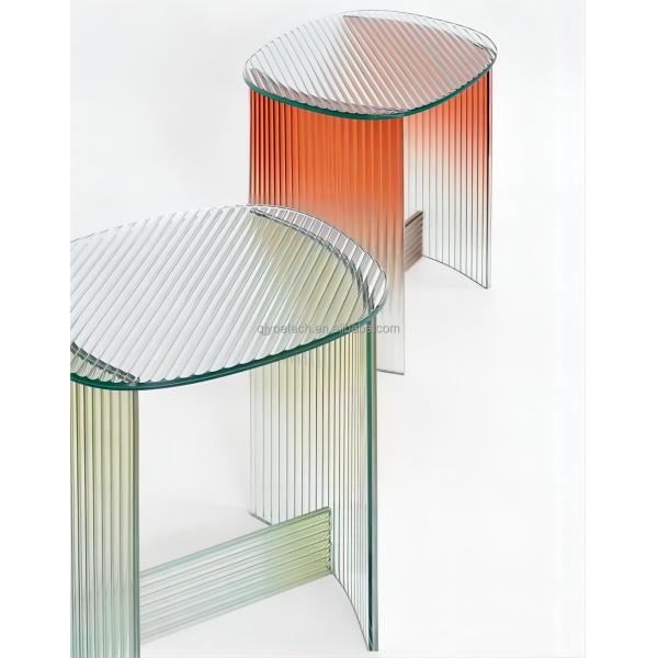 Fluted Moru Tempered Glass for Interior Partition Processing Cutting Edging Tempering
