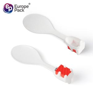 Plastic rice spoon can stand handle cute handle