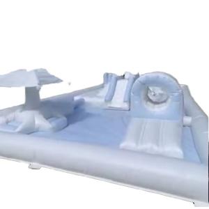 Wholesale Shipping Way By Sea Kindergarten Water Slide Pool for Outdoor Inflatable Obstacle Race from china suppliers