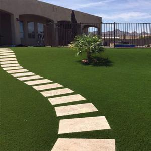 Playground Artificial Turf 43mm PU Adhensive Artificial Turf For Sports Fields
