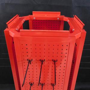 Four Tiers Pegboard Display Rack With Holder Custom Logo