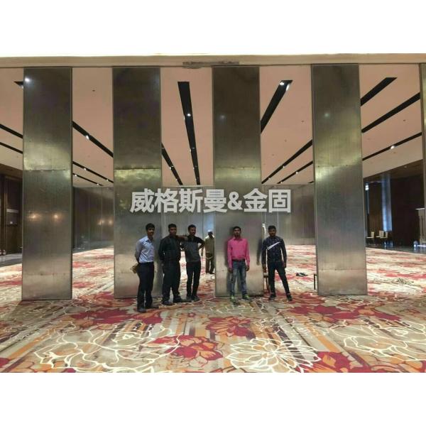 Manual Operation Dividing Partition Wall With Aluminum Frame And Soundproof