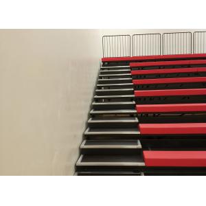 Assembling Upholstered Retractable Bleacher Seat Wall Attached For International
