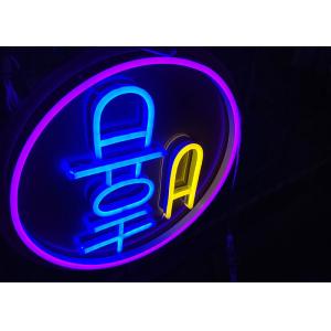 Circle Logo 12VDC 150cm Custom Led Neon Signs Picture Can CE