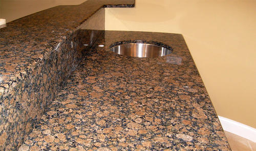 Beautiful Royal Brown Granite Tiles , Natural Engineered Granite Countertops