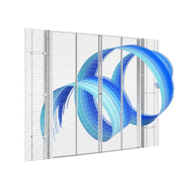 Quality P3.9-7.8Q50T Transparent Glass LED Screen Window Wall for sale