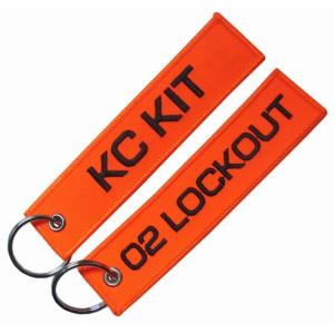 Wholesale Colorful Embroidered Keychain 125*25MM Dry Cleanable Shrink Proof from china suppliers